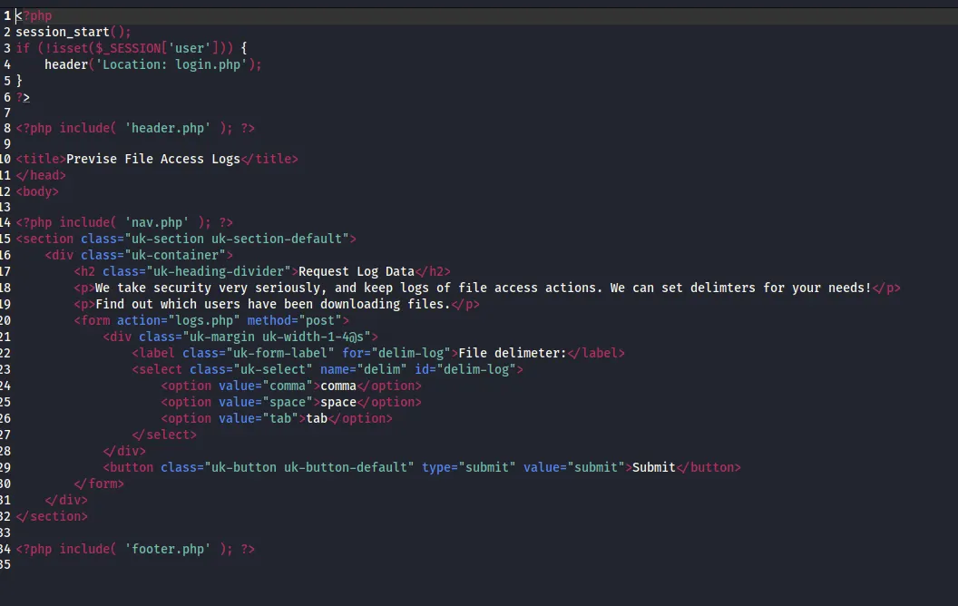 Source code revealing crypt hash type